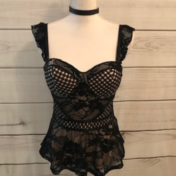 bebe Tops - BeBe Camisole/Bustier Lace Top